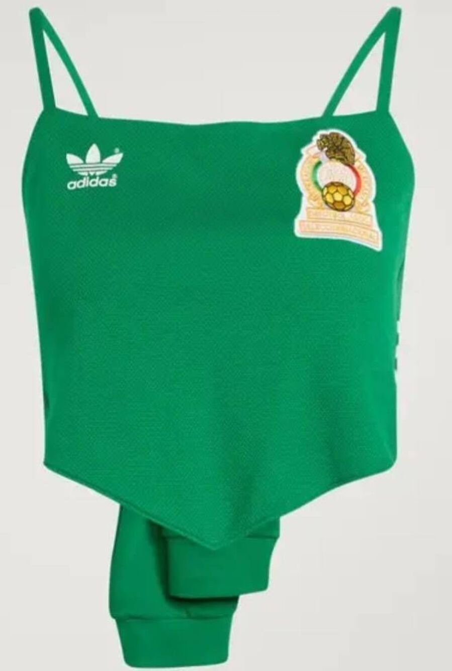 Adidas Mexico reconstructed bring back jersey womens large kelly green top